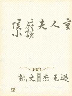 侯府夫人重生的小说