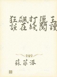 狂飙打猎王安小说在线阅读无弹窗