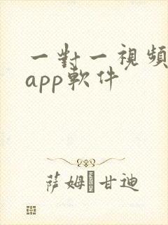 一对一视频聊天app软件