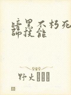 暗黑不朽死灵法师技能