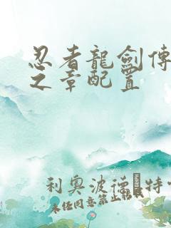 忍者龙剑传2黑之章配置