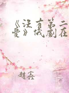 《没有第二次的爱》俄剧在线观看