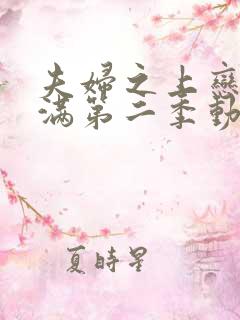 夫妇之上恋爱未满第二季动漫免费观看全集