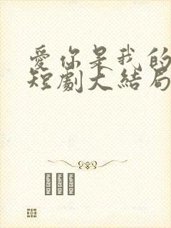 爱你是我的秘密短剧大结局