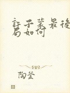 许子蒙最后的结局如何