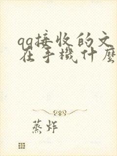 qq接收的文件在手机什么位置