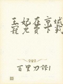 王妃在京城当团宠免费下载txt