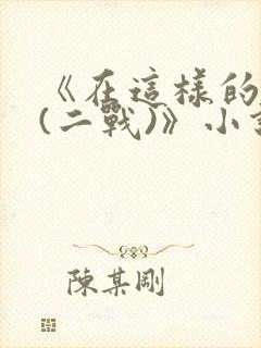 《在这样的年代(二战)》小说