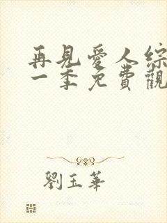 再见爱人综艺第一季免费观看高清