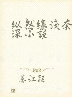 纵然缘浅奈何情深小说