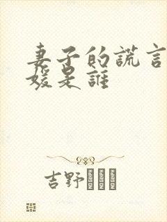 妻子的谎言孙佳媛是谁