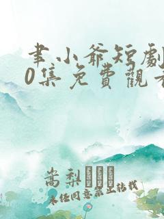 聿小爷短剧100集免费观看