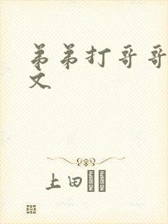 弟弟打哥哥训诫文