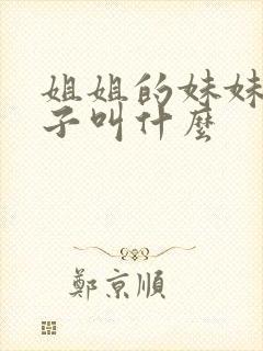 姐姐的妹妹的儿子叫什么