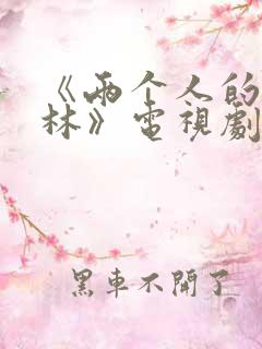 《两个人的小森林》电视剧