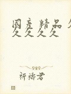 国产 精品 久久久久久