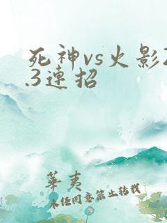 死神vs火影2.3连招
