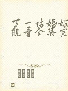 下一站婚姻免费观看全集完整版