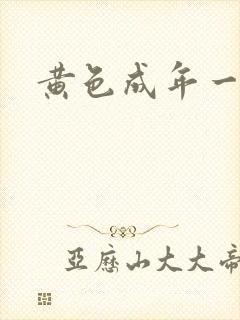 黄色成年一级片