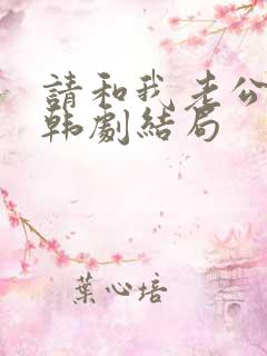 请和我老公结婚韩剧结局