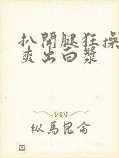 扒开腿狂操女人爽出白浆