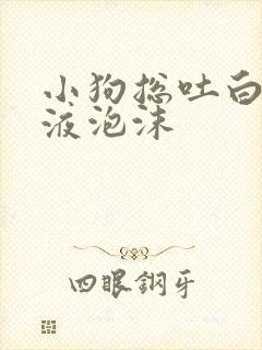 小狗总吐白色粘液泡沫