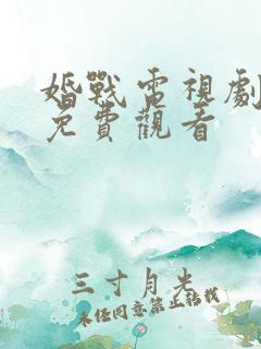 婚战电视剧全集免费观看