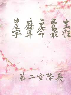 农历免费生辰八字算命最准