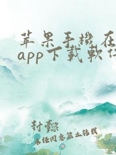 苹果手机在哪个app下载软件