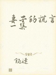 妻子的谎言最后一集