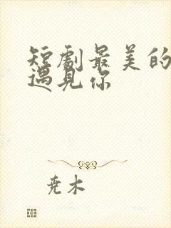 短剧最美的时候遇见你