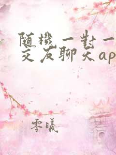 随机一对一视频交友聊天app