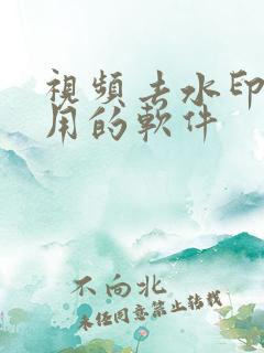 视频去水印最好用的软件