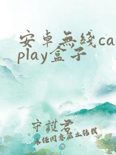 安卓无线carplay盒子