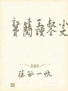 许晴王叔小说免费阅读全文最新章节