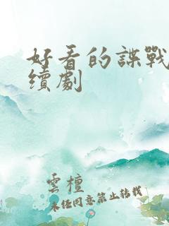 好看的谍战片连续剧