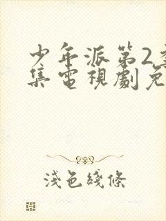 少年派第2季全集电视剧免费观看