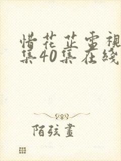 惜花芷电视剧全集40集在线观看