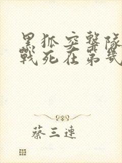 黑狐突击队全部战死在第几集