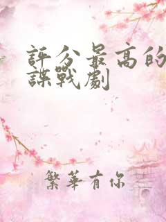 评分最高的十部谍战剧