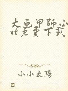 大龟甲师小说txt免费下载