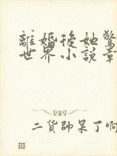 离婚后她惊艳了世界小说章节