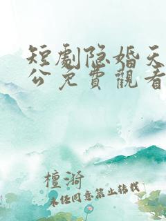 短剧隐婚天价老公免费观看完整版