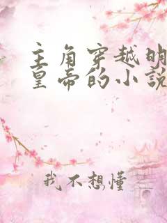 主角穿越明朝当皇帝的小说