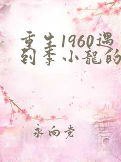 重生1960遇到李小龙的小说