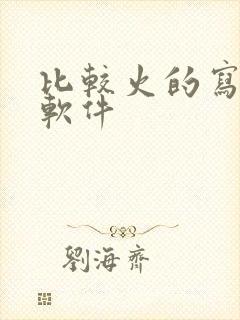 比较火的写小说软件