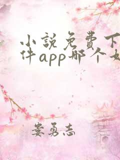 小说免费下载软件app哪个好