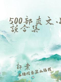 500部爽文小说合集