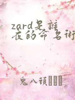 zard是谁 夜的命名术