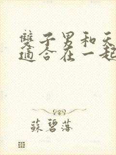 双子男和天秤女适合在一起吗